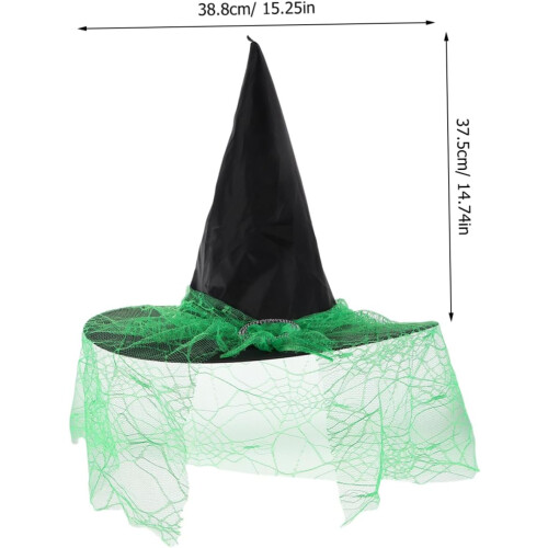 Noidanhattu naisille Kevyt Mesh Huntu Halloween-asuasuste 1