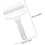 Pizzadeegperforator/roller, wit plastic, handig accessoire voor het maken van pizza's. 2