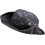 Outdoor-Sonnenschutz-Bucket-Hat für Herren mit runder Krempe, schwarzes Pythonmuster 6