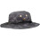 Outdoor-Sonnenschutz-Bucket-Hat für Herren mit runder Krempe, schwarzes Pythonmuster 8