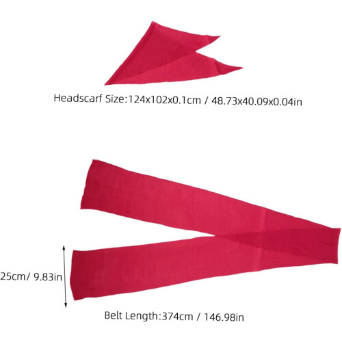 set di accessori per costume da pirata per uomo e donna: sciarpa e fascia traspiranti. 1