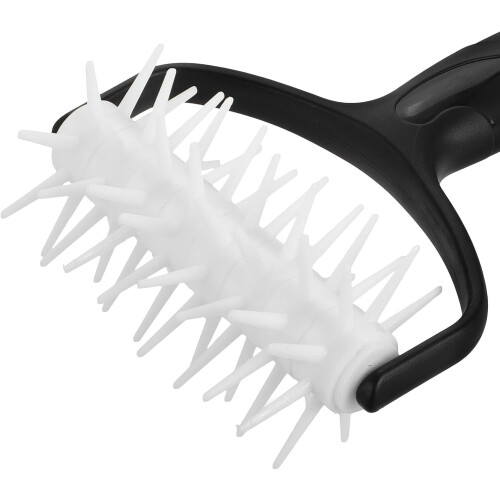 Two-in-one Pizza Rolling Pin and Docker Roller with Precision Spikes, Compact Design 2
