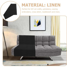 Linnenstof 100x148cm Zwart 16# Naaistof met hoge dichtheid
