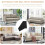 Ύφασμα από λινό ύφασμα 100x148cm μαύρο 16# ύφασμα ραψίματος υψηλής πυκνότητας 1