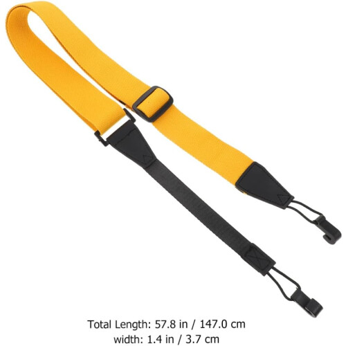 Cinto de ombro elegante leve de microfibra de algodão sem punch para ukulele e guitarra 1