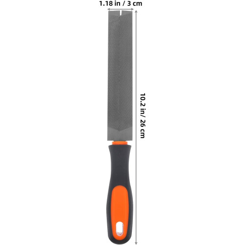 Woodworking Metal File 6 Inch Hand File with Double-Cut Teeth Triangular Rasp Tool 1