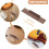 Ukulele Part Accessory Wood Bridge Saddle Nut Premium Wood Material Brown Easy to Use Replace Bridge 3