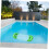 Inflatable Swimming Floating Bed Hammock with Kiwi Pattern, Summer Water Floating Mat Lounge 7