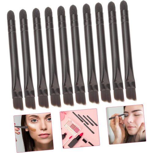 10 Stück doppelseitige Lidschattenpinsel-Make-up-Schwämme 2