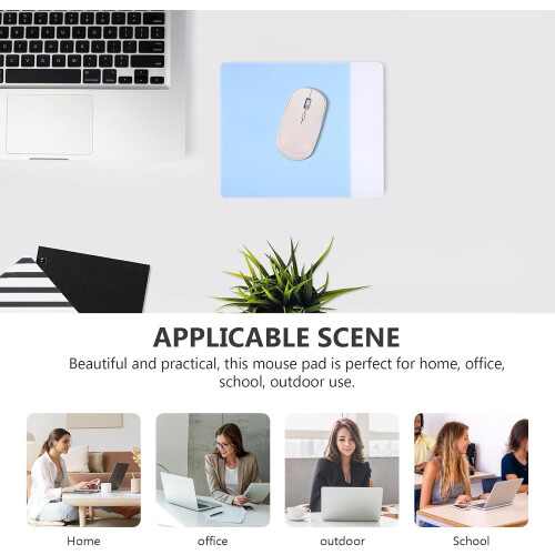 Ακρυλικό αντιολισθητικό mouse pad για gaming γραφείο, μπλε, λεία επιφάνεια, mouse pad 2