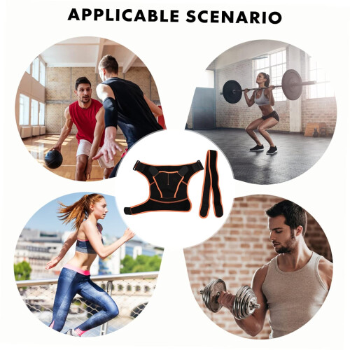 Adjustable Shoulder Protector Breathable Sports Shoulder Support Strap for Unisex 1