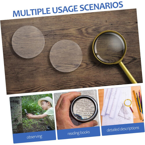 10pcs 50mm Convex Optical Glass Lenses for Physics Experiment Teaching Science Demonstration Tools 2