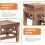 Support en bois pour café, porte-bonsaï, base artisanale, structure robuste, points d'appui stables 7