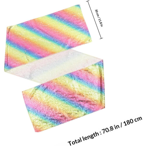 Elegante, wiederverwendbare Tischdecke aus Polyester, rechteckig, rund, mit Glitzer 1