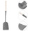 Long Handled Fireplace Ash Shovel for Scooping Coal and Ashes, Lightweight Iron Material 7