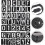 Multi-Function Black Pp Plastic Alphabet Number Letter Stencils Set 42 Sheets 3