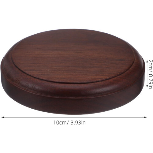 Base in legno per supporto espositivo di bonsai e statue 1