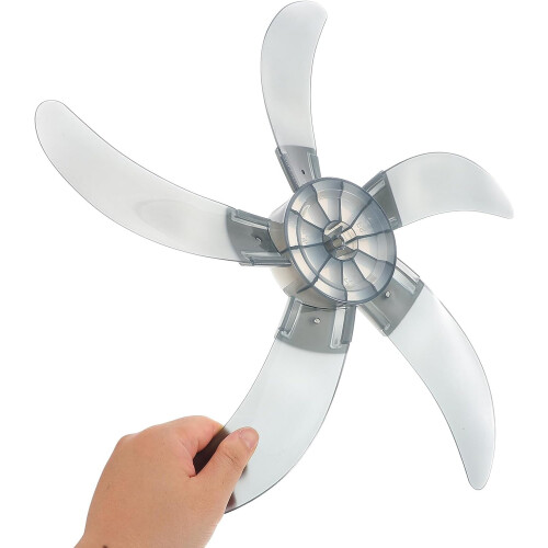 5 Pcs Floor Fan Leaves Plastic Replacement Blades Five-Leaf Design Thickened Blades Powerful 2