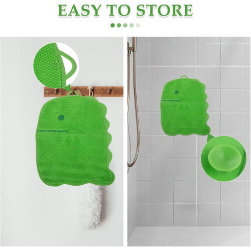 Fußmassagematte mit Dinosaurier-Design fürs Badezimmer 2