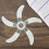 5 Pcs Floor Fan Leaves Plastic Replacement Blades Five-Leaf Design Thickened Blades Powerful 6
