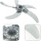 5 Pcs Floor Fan Leaves Plastic Replacement Blades Five-Leaf Design Thickened Blades Powerful 8