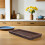 Bandeja de madera para velas, bandeja decorativa de estilo rústico, rectangular, estrecha y resistente. 5