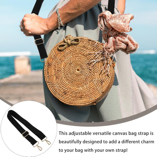 Canvas Bag Shoulder Strap Adjustable for Messenger Bags Crossbody Use Includes Accessory Replacement Strap 2