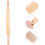 Wooden Dough Rolling Pin with Smooth Surface and Handle, Versatile Kitchen Rolling Pin 7