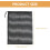 Lot de 10 sacs à linge en filet de polyester avec cordon de serrage, multifonctionnels, noirs. 2