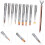 9pcs Nail Art Brush Tool Set Replacement Pen Tips Crystal Handle Professional Salon 8