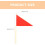 10pcs Red Lawn Marking Flags with Bamboo Poles, Triangular Yard Mark Flags for Construction 2