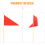 10pcs Red Lawn Marking Flags with Bamboo Poles, Triangular Yard Mark Flags for Construction 6