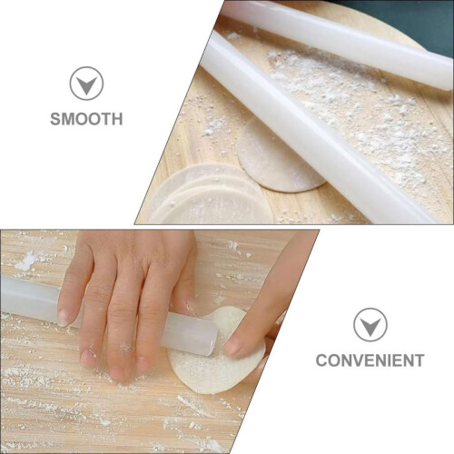 Non-Stick Dumpling Rolling Pin 3.5x33cm, Long Wooden Dough Roller 2