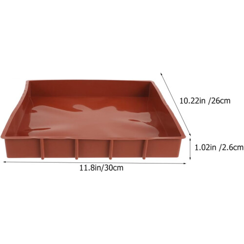 Molde de Cozimento de Café de Condução de Calor Rápida de Pan de Bolo Rectangular de Silicone 1