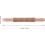 Dough Baking Roller Professional Screw Threaded Wood Rolling Pin Space Saving Beige Kitchen Tool 2