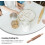Dough Baking Roller Professional Screw Threaded Wood Rolling Pin Space Saving Beige Kitchen Tool 3