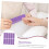 Limes à ongles décoratives et bloc polissoir (lot de 10 pièces) 4