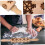 Christmas Patterned Plastic Biscuits Rolling Pin for Baking with Embossed Snowflake Design Baking Tool 7