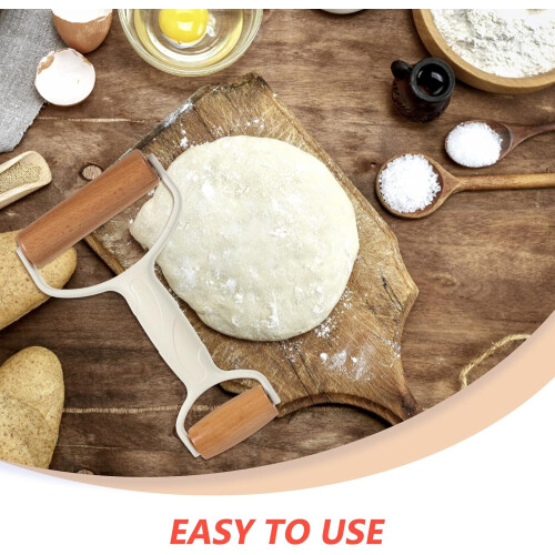 Dual Ends Dough Roller Rolling Pin for Baking Pastry and Pizza Kitchen Baking Tool 2