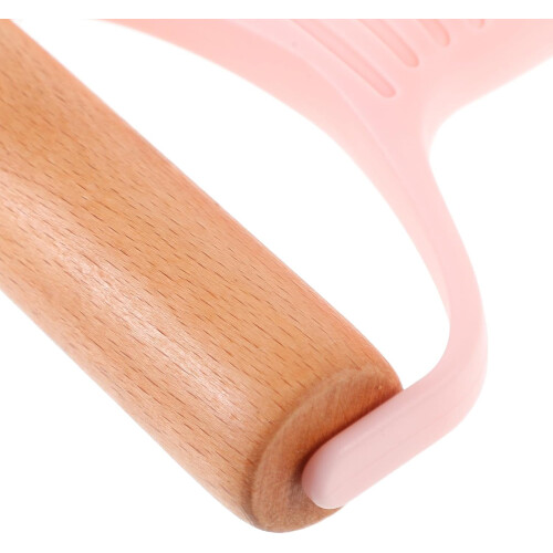 Double Ends Dough Rolling Pin Pastry Making Rolling Pin Wood and Plastic Double-Ended Design 2