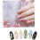 10 st. imitation kristall nagelplattor strass 2