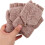 2 Paar Winter-Fingerhandschuhe, gestrickte, wandelbare Halbfingerhandschuhe, warme Touchscreen-Handschuhe 4