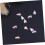 10 st. imitation kristall nagelplattor strass 6