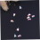 10 st. imitation kristall nagelplattor strass 8