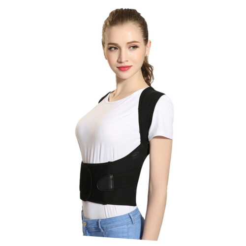 Universal Corset Hunchback Correction Belt l Black, Back Posture Brace Support 2