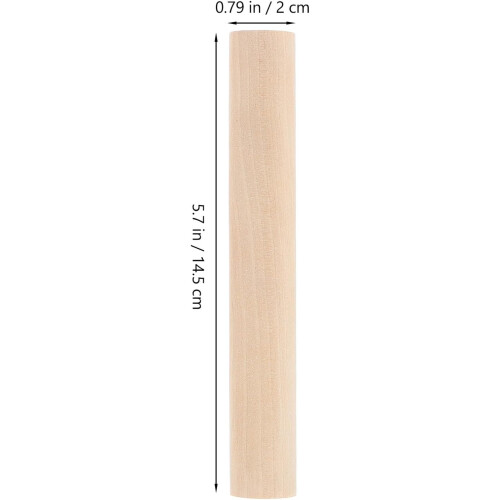 Small Wooden Dough Roller and Clay Rolling Pin for Pottery Teaching 1
