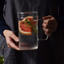 700-ml-Glasbecher/Teetasse aus hochwertigem Borosilikatglas, hitzebeständig, geeignet für heiße und kalte Getränke, elegantes Design