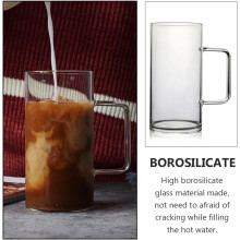 700-ml-Glasbecher/Teetasse aus hochwertigem Borosilikatglas, hitzebeständig, geeignet für heiße und kalte Getränke, elegantes Design