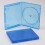 Lot de 10 boîtiers CD simples bleus en plastique avec clips de fixation. 6