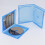 Lot de 10 boîtiers CD simples bleus en plastique avec clips de fixation. 7